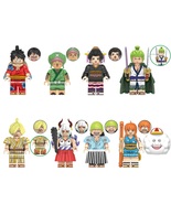 8pcs One Piece Wano Arc Luffy Zoro Sanji Yamato Usopp Nami Minifigures Set - £18.08 GBP