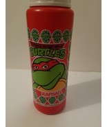 Vintage 1990 Teenage Mutant Ninja Turtles TMNT Red Water Bottle W/ Straw... - $23.47