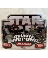 Star Wars Galactic Heroes Death Star Trooper &amp; Imperial Officer Figure Set - £21.86 GBP