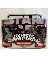 Star Wars Galactic Heroes Death Star Trooper &amp; Imperial Officer Figure Set - £20.68 GBP