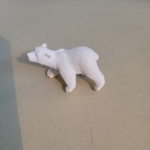 Safari Ltd Polar Bear  Plastic Toy - All White - Made in China - 2 Black... - £5.49 GBP