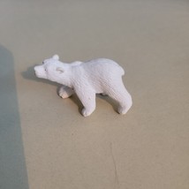 Safari Ltd Polar Bear  Plastic Toy - All White - Made in China - 2 Black... - £5.27 GBP