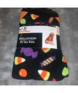 Size Medium Halloween PJ for Pets Pajamas Candy Print Way to Celebrate New - $14.00