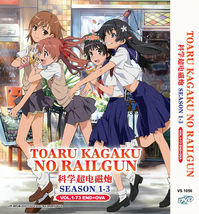 Dvd Anime ~English Dubbed~ Toaru Kagaku No Railgun Season 1-3 (Vol.1-73 End+Ova) - £64.02 GBP