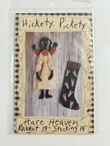 Hickety Pickety Hare Heaven Rabbit 19&quot;  Stocking 14&quot; Pattern - $9.89