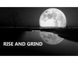 OFFICE WORK HOME SUCCESS MOTIVATION RISE AND GRIND GIFT PHOTO PRINT - $10.76