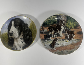 Lot Of 2 Dogs Collector Plate Robert Christie 1989 John Francis Kaiser Germany - £15.45 GBP
