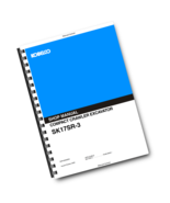 KOBELCO COMPACT CRAWLER EXCAVATOR SK17SR-3 SHOP REPAIR WORKSHOP MANUAL - $109.05 CAD