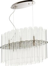 Pendant Light CYAN DESIGN BEAKER 12-Light Polished Nickel Clear Glass Ir... - $1,418.00