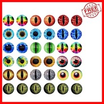 Vibrant 180PCS Dragon Eyes Glass Cabochons - Perfect for Crafting and Sc... - $28.70