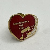 McDonald’s And You Music Employee Crew Fast Food Restaurant Enamel Lapel... - $5.95