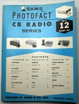SAMS Photofact CB #12 1/1967 Parts List Schematics Circuit Trace multipl... - $10.82