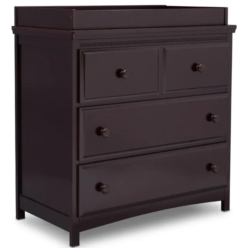 Delta Children Waverly 3 Drawer Dresser with Changing Top, Dark Chocolate - $363.85