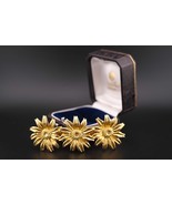 Kenzo Gold-Tone Floral Hair Clip – 3.5&quot; – Elegant Statement Piece - $90.00