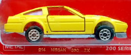 Majorette Nissan 1980s 300ZX 1:62 Scale Die Cast Metal Sports Car, New on Card! - $29.69