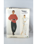 Vogue Designer Original Valentino Top Pants Sewing Pattern 2945 Size 8 V... - £13.33 GBP