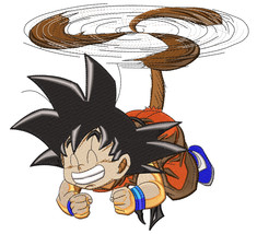 Anime Embroidery Pattern Goku Helicopter - £3.98 GBP