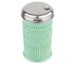Vintage Tablecraft ~ JADEITE GLASS ~ Green ~ Sugar Shaker ~ Raised Embel... - $925.47 MXN