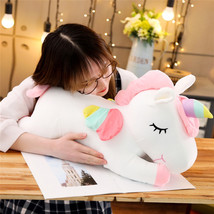 Cute &amp; Fluffy Rainbow Unicorn Plush Toy - £20.88 GBP