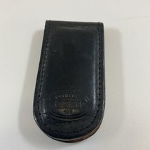 Fossil Genuine Black Leather Magnetic Cash Clip - £6.14 GBP