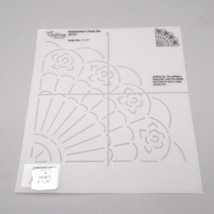 Vintage Simply Quilting Stencils, 7&quot; Grandmothers Floral Fan 28721 - £6.22 GBP