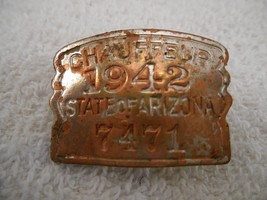 Vintage 1942 State Of Arizona Chauffeur Badge ( # 7471 ) - £23.08 GBP