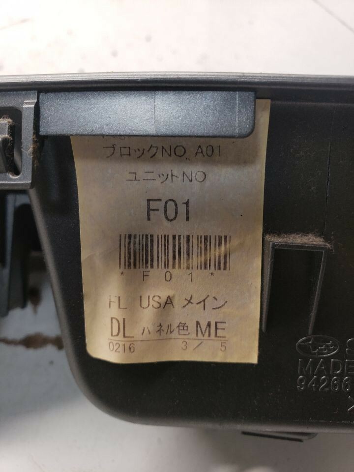 Driver Front Door Switch Driver's Lock And Window Fits 08-11 IMPREZA 1376612~... Item image 8