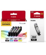 Canon CLI-281 4-Color Ink Tank Value Pack PGI-280 Black Ink - €56,00 EUR
