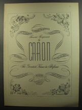 1953 Caron Perfumes Ad - Famous fragrances by Caron - $18.49
