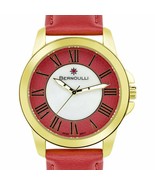 Bernoulli Casual Crystal Bezel Ladies Watch Coral - £47.69 GBP