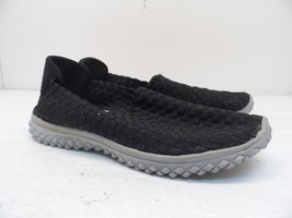 Ingaro Women&#39;s Slip On Casual Shoe 6134 Black Gray Size 7M - $14.24