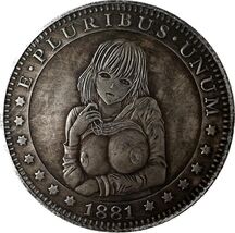 E Pluribus Unum - 1881 Fantasy Münze mit Frau Design - $18.55 CAD