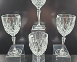 4 Waterford Marquis Markham Water Goblet Set Crystal Clear Cut Etch Stem... - $79.07