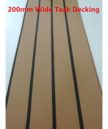 Boat Marine Synthetic PVC Teak Decking Flooring with Black Stripes 200/50mm - $225.00+