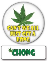 CHONG of CHEECH and CHONG Name Badge Pin Fastener &amp; Button Halloween Costume Pro - £13.54 GBP