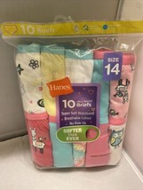 Hanes Girl Briefs Panties Kids Cotton Underwear 10-Pack Tagless - £10.43 GBP