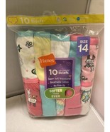 Hanes Girl Briefs Panties Kids Cotton Underwear 10-Pack Tagless - £10.33 GBP