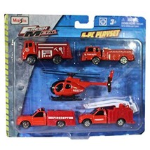 Die-cast 5-PC PLAY Set/Fire Department by Maisto by Maisto Fresh Metal M - £14.80 GBP