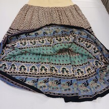 Gypsy Wear In Peace Women's Multicolor Elastic Waist Pleated Skirt Size XL image 8