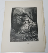 Kambalu Woodcut Print Tear Sheets Clutching Treasure Walter Shirlaw Antique - £7.81 GBP