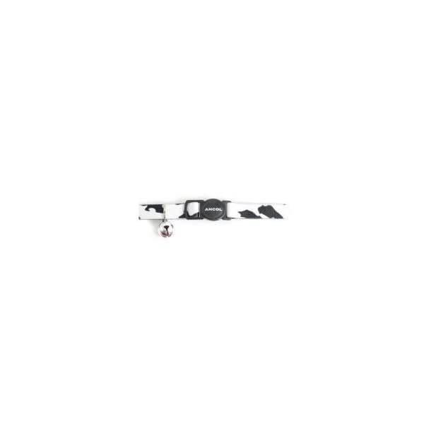 Camouflage Cat Collar with safety buckle blk&amp;White  - $9.00