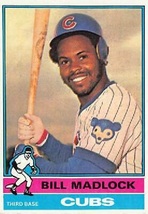 1976 Topps Bill Madlock, Chicago Cubs, Baseball Card #640, Collect of Christmas - £1.53 GBP