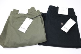 Men&#39;s Everyday Pants Slim Fit Green &amp; Black Size Small Lot of 2 Pairs NWT - £23.33 GBP