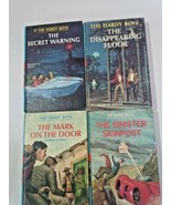 Vintage Hardy boys books Franklin W Dixon hardcover mystery lot of 4 13 ... - $27.80