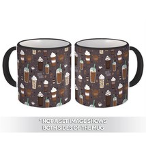 Coffee Drinks : Gift Mug Ice Tea Beans Chocolate Pattern Chantilly Cute House De - £12.49 GBP