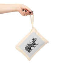 Forest Bear Unisex 100% Cotton Canvas Zipper Pouch | Perfect for Men and... - £12.33 GBP