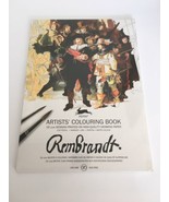 Rembrandt Artists colouring Book New Sealed 2014  16  2 x 8  classic rep... - £7.58 GBP