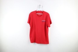 The North Face Womens Size Large Spell Out Triple Logo Short Sleeve T-Shirt Red - £23.70 GBP