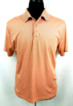 Joseph &amp; Feiss Mens Large Short Sleeve Casual Polo Golf Lightweight Orange Sport - £11.88 GBP