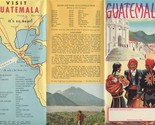 Guatemala Mayan Highlands Tours Brochure 1950&#39;s - £14.21 GBP